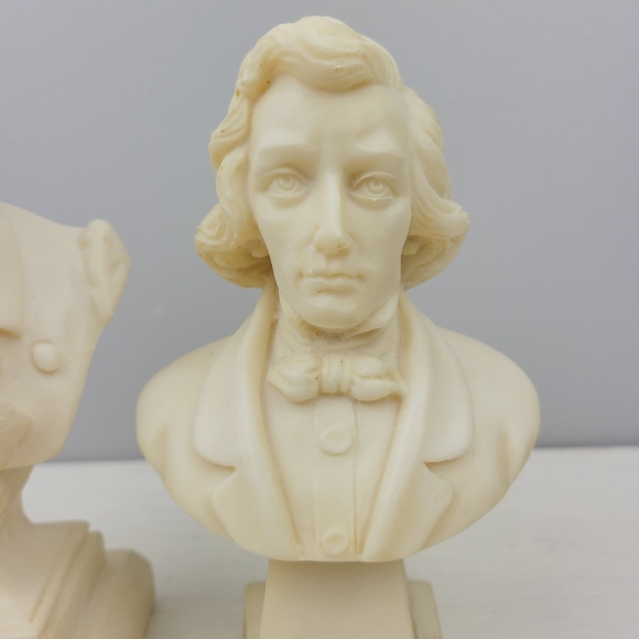 Bethoven and Chopin Resin Bust Sculptures made in Italy - Picture 4 of 16